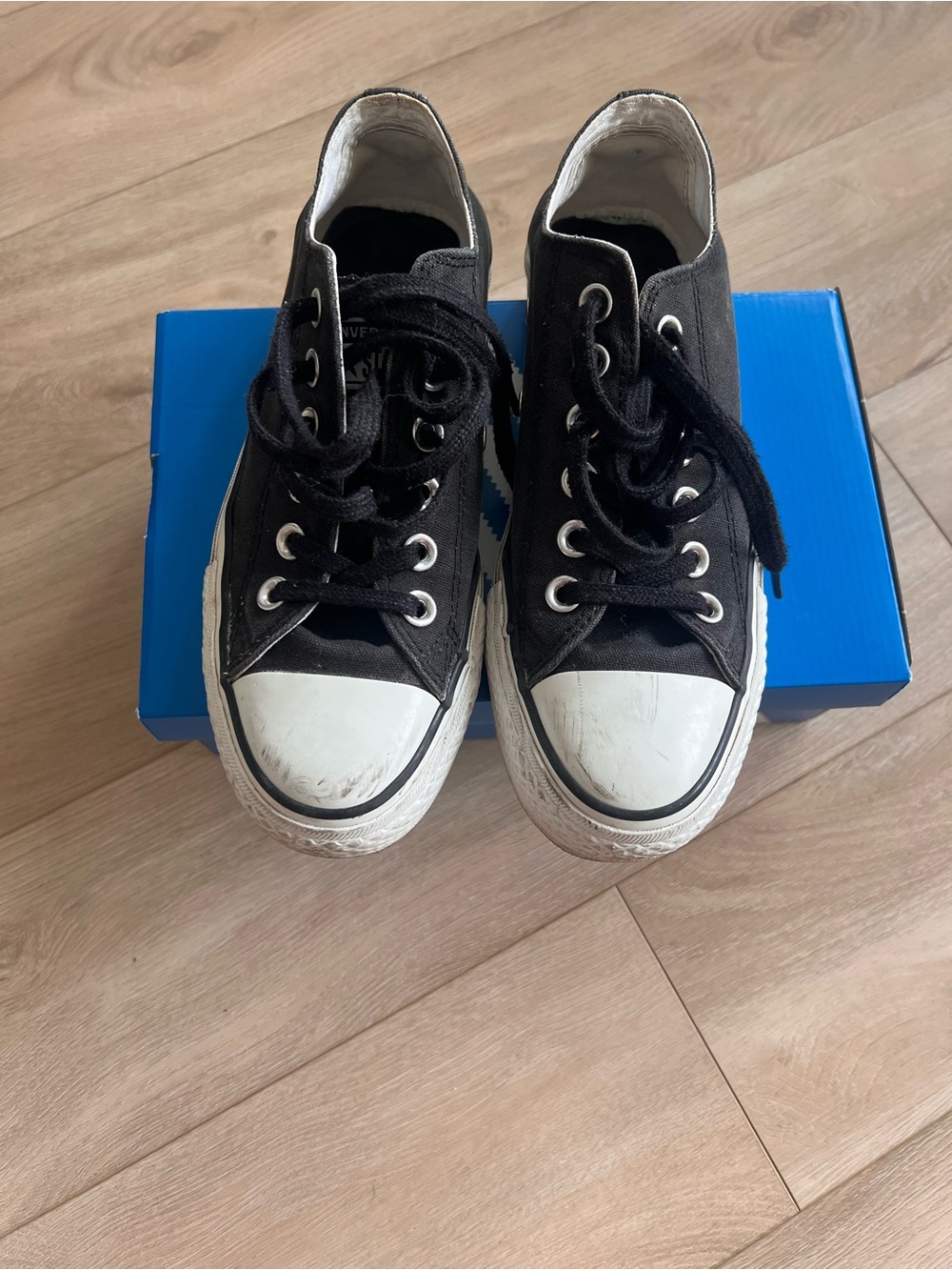 Converse Black and White Low-Top Sneakers
